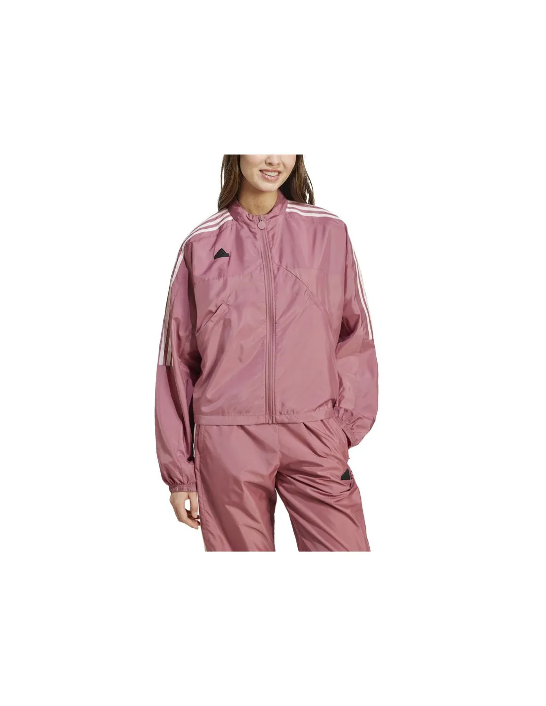 Chaqueta adidas Tiro Cut 3 Bandas Summer Woven Track Top Mujer Rosa