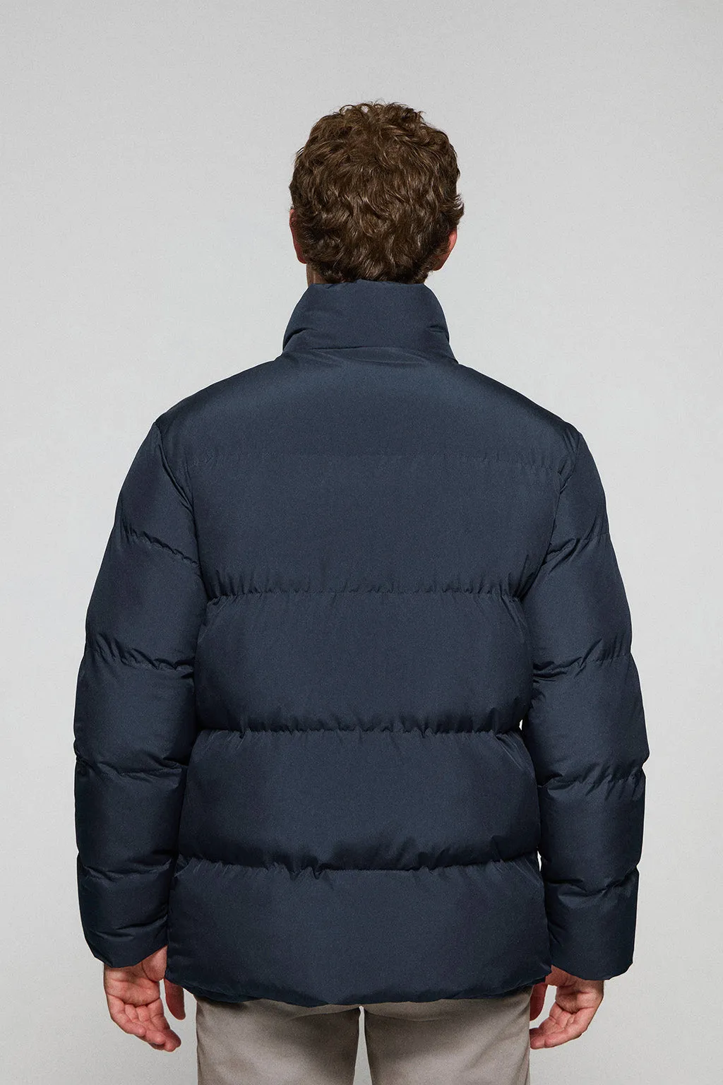 Chaqueta azul marino Slope acolchada con detalles Polo Club