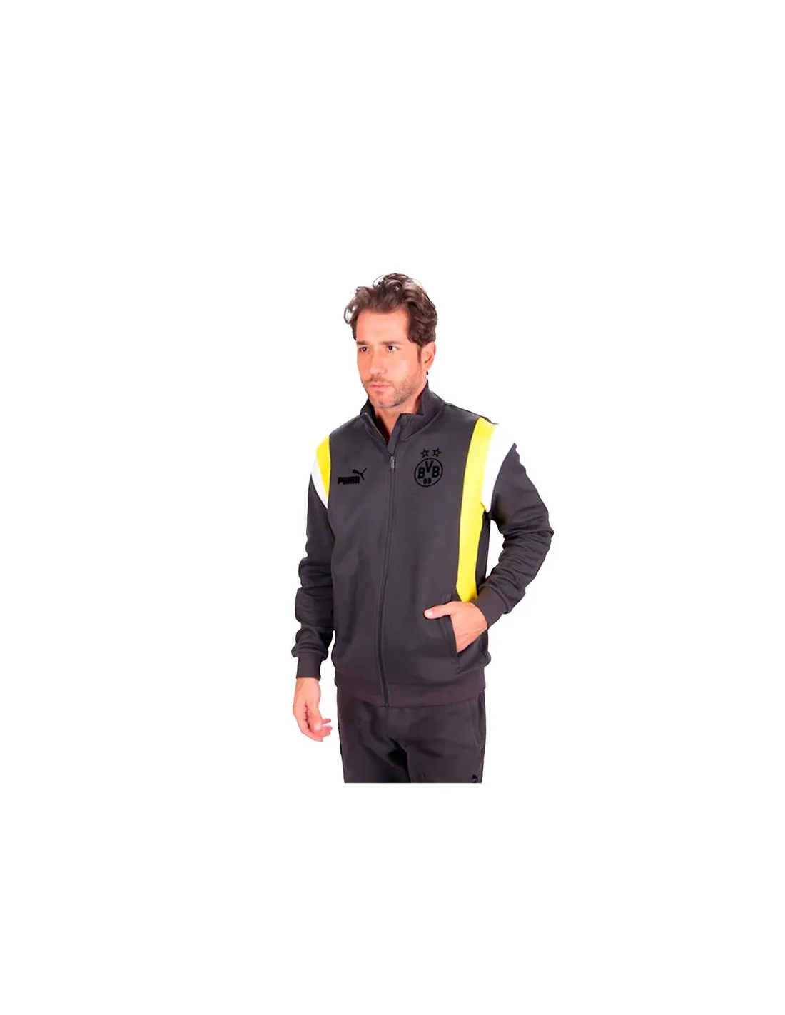 Chaqueta De Fútbol Puma Bvb Ftblarchive Trac Flat Dark Gray