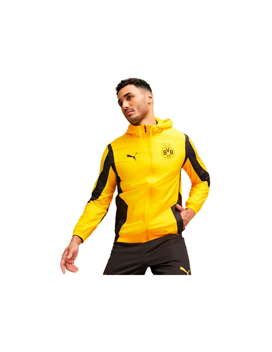 Chaqueta de Fútbol Puma Bvb Prematch Woven A Hombre