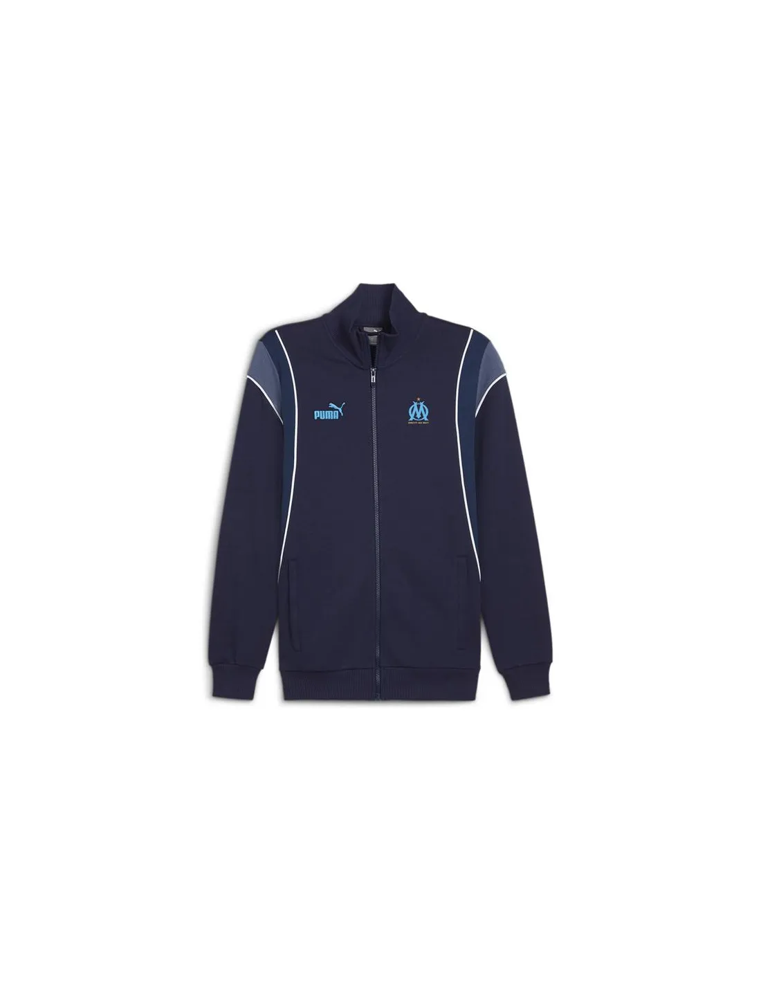 Chaqueta de Fútbol Puma Olympique Marseille Azul Marino Hombre