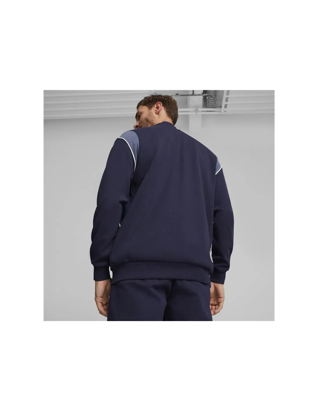 Chaqueta de Fútbol Puma Olympique Marseille Azul Marino Hombre