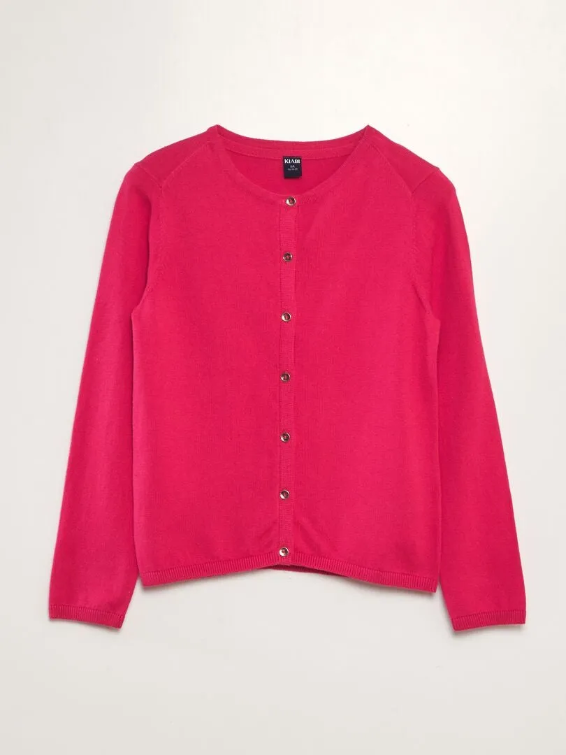 CHAQUETA DE PUNTO FINO  ROJO