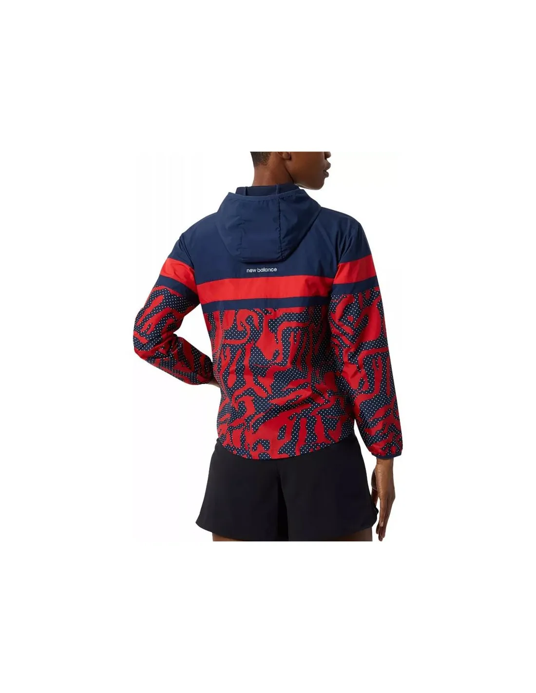 Chaqueta de running New Balance Printed Accelerate rojo Mujer