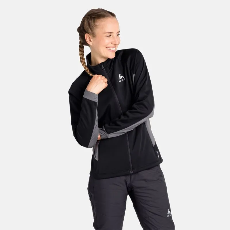 CHAQUETA ESQUí DE FONDO MUJER ODLO CHAQUETA BRENSHOLMEN (NEGRO  NUEVO ODLO GRIS GRAFITO)
