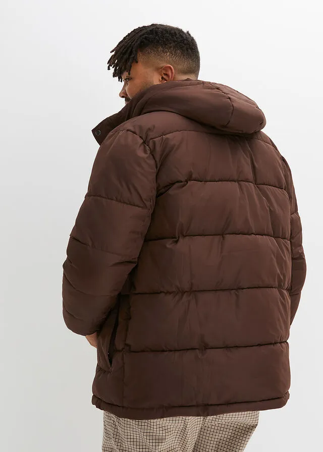Chaqueta guateada Marrón oscuro