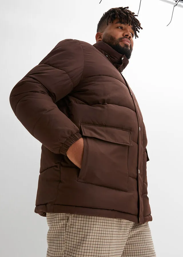 Chaqueta guateada Marrón oscuro