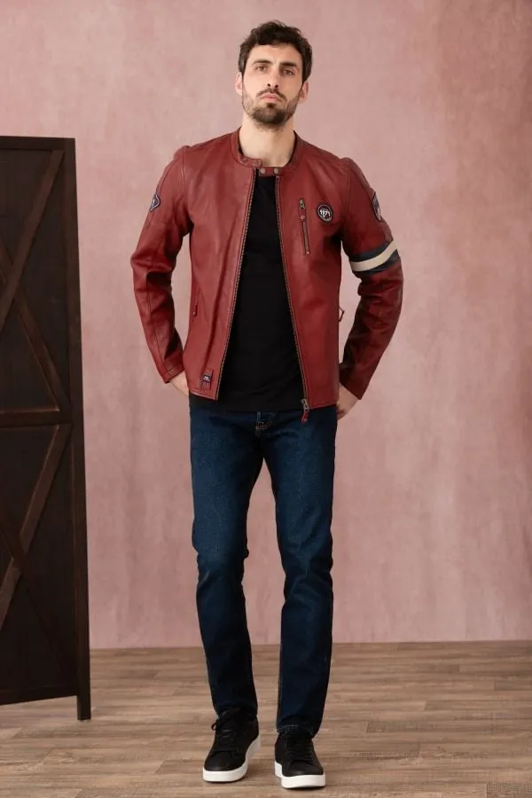 Chaqueta Hombre Steve Mcqueen Gary Sheep Crown Dark Red