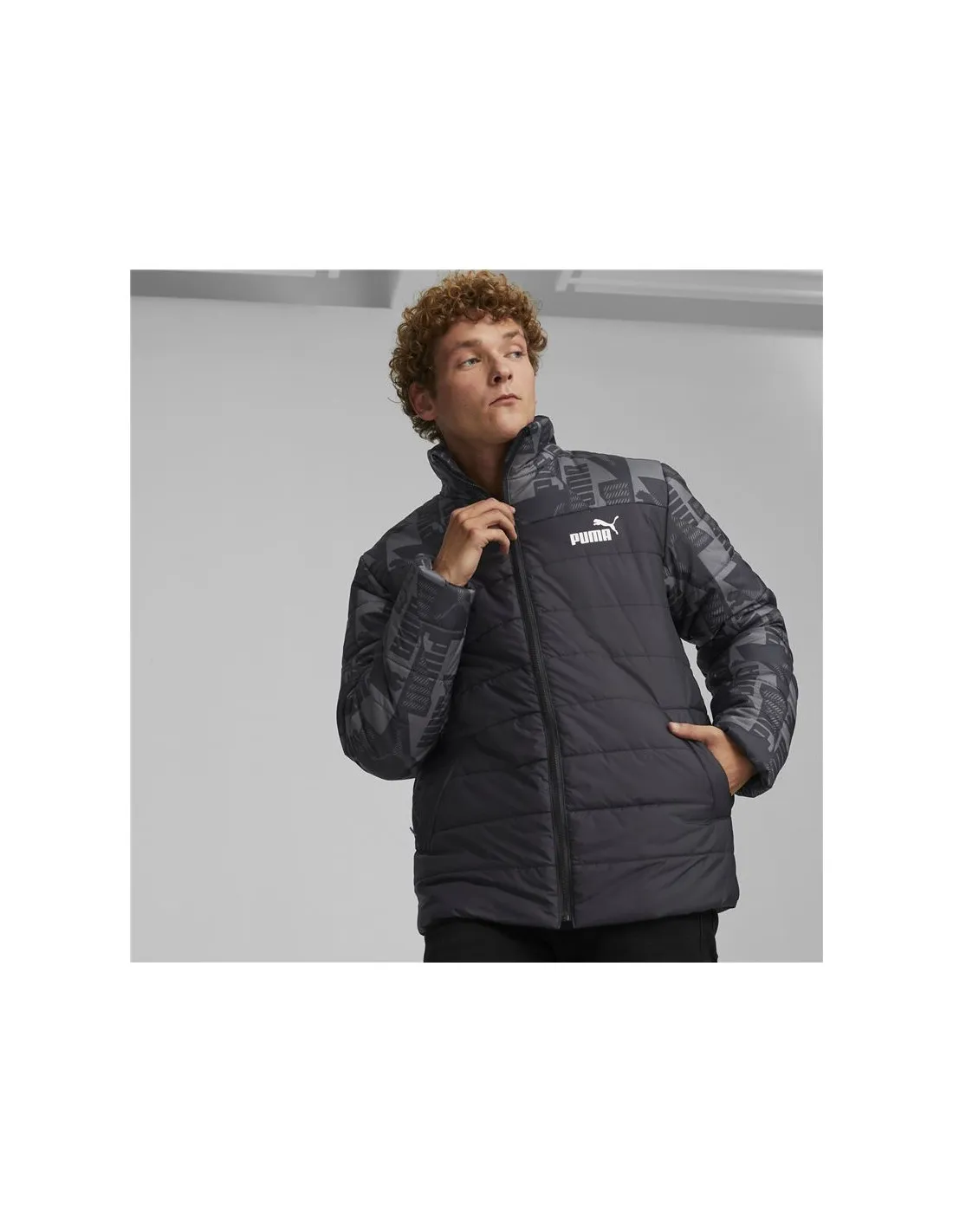 Chaqueta Puma Essentianls Padded Hombre BK