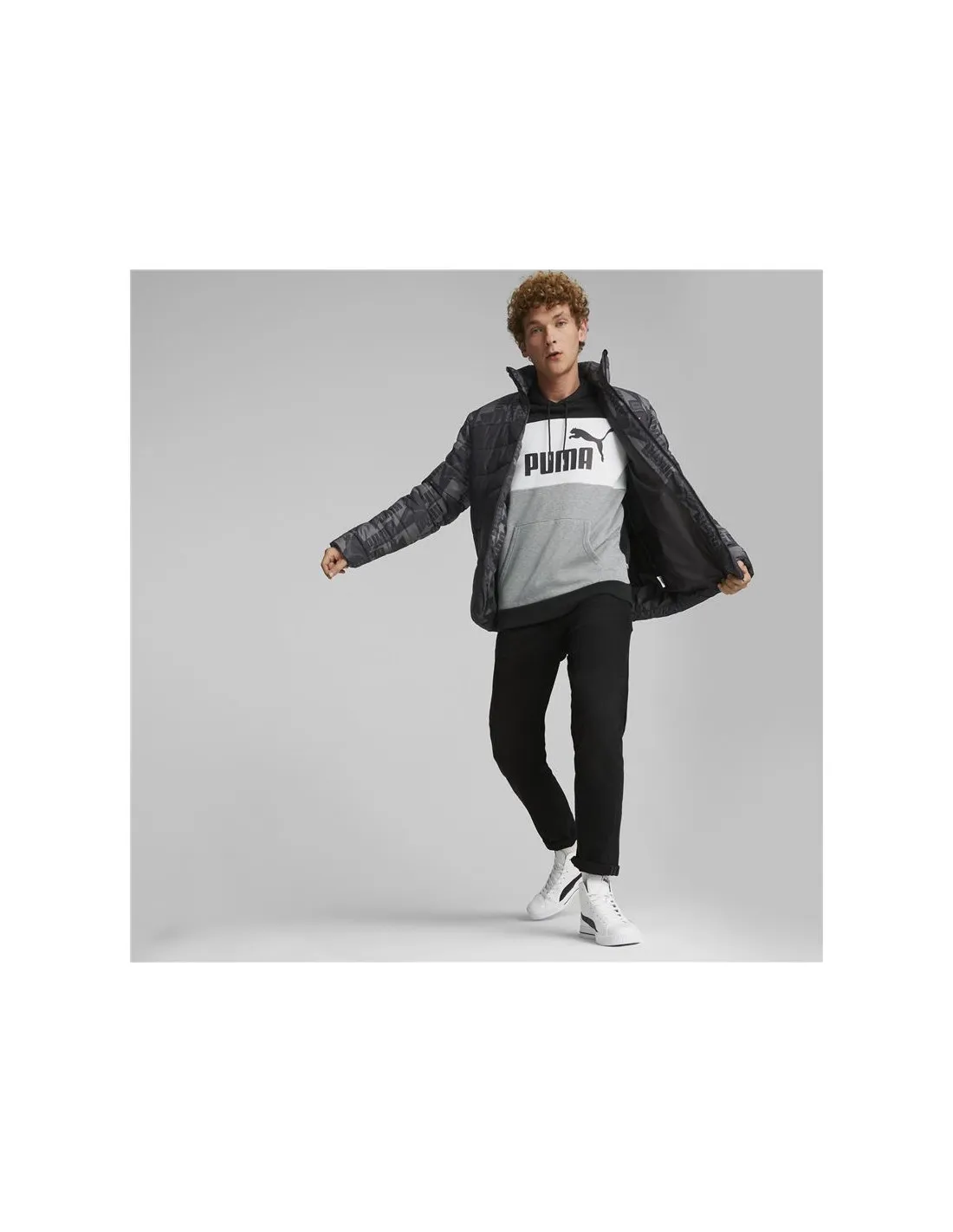 Chaqueta Puma Essentianls Padded Hombre BK