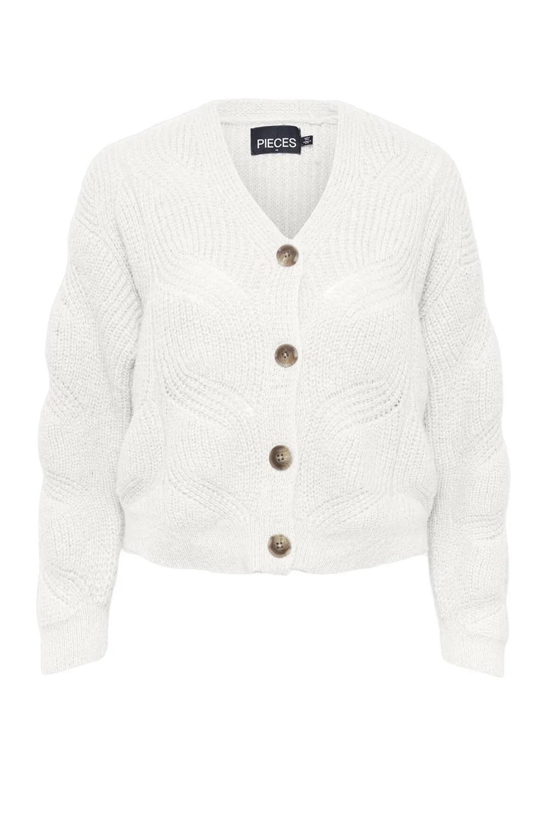 Chaqueta punto Pccornelia blanco