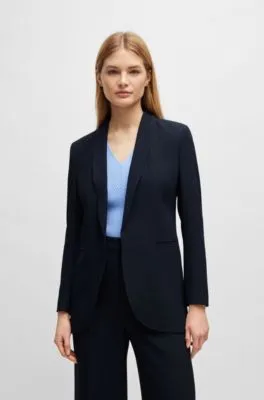 Chaqueta regular fit con parte delantera de diseño abierto