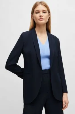 Chaqueta regular fit con parte delantera de diseño abierto