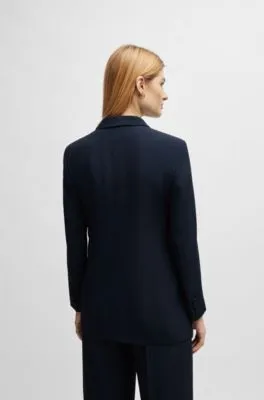 Chaqueta regular fit con parte delantera de diseño abierto