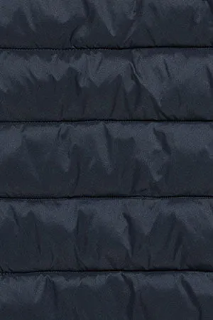 Chaqueta ultralight azul marino Cintia de capucha extraíble y bordado PC