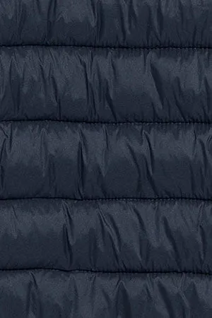 Chaqueta ultralight azul marino Corey de capucha extraíble y bordado PC