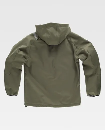 Chaqueta Workshell Verde Caza / Amarillo