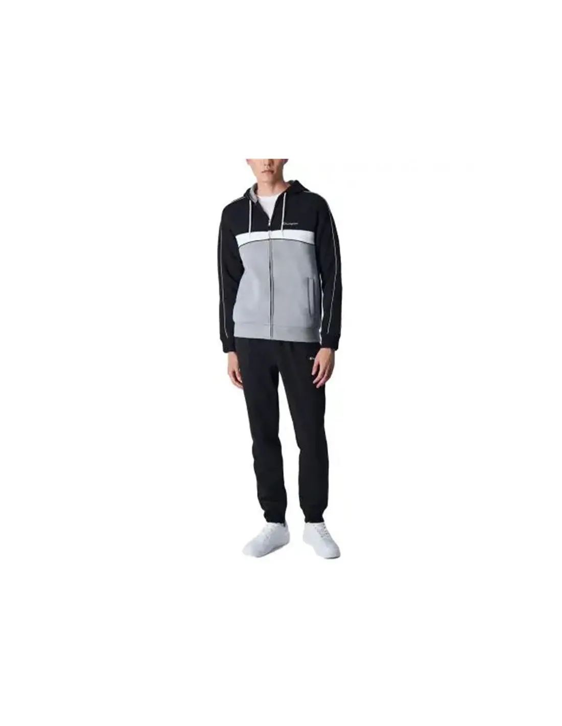 Chándal Champion Hooded Full Zip Legacy Negro Hombre