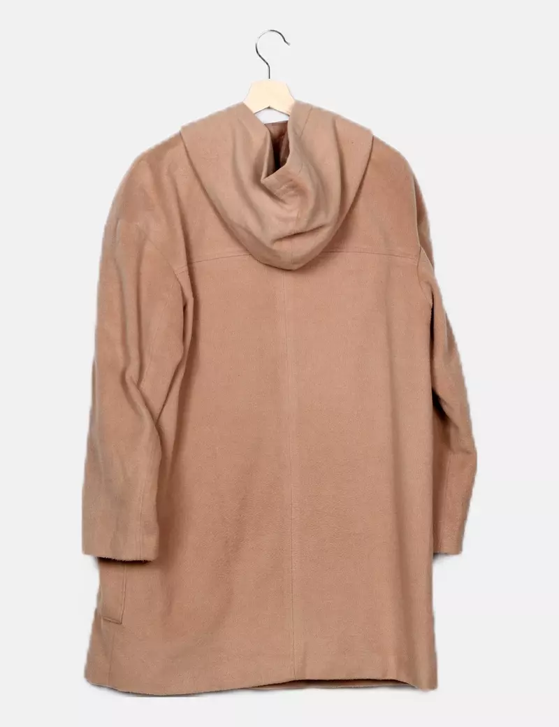 Cortefiel Abrigo con capucha beige