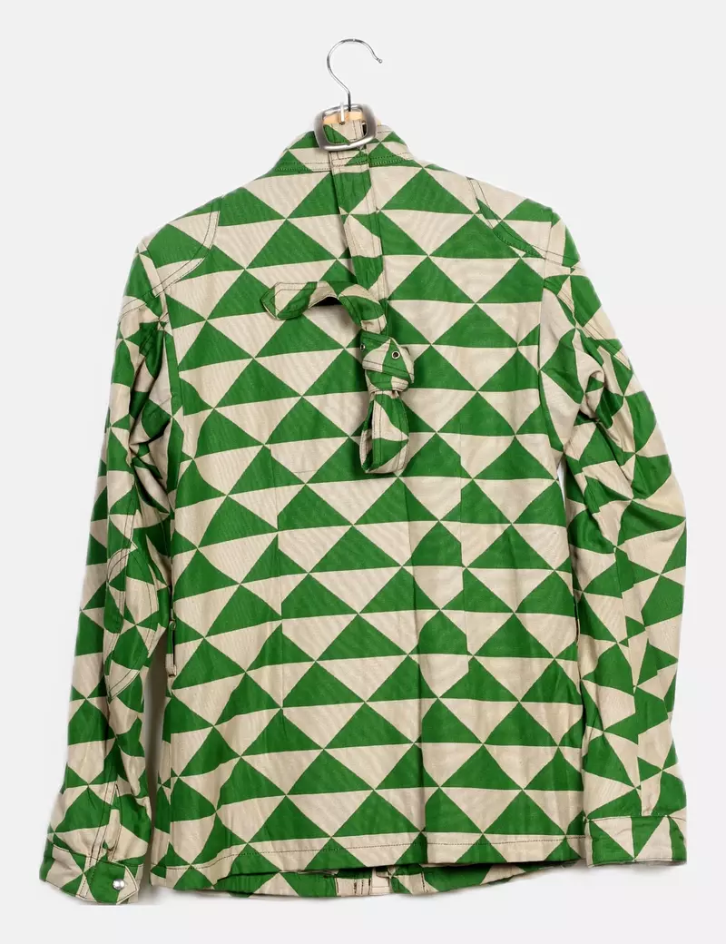 Custo Barcelona Abrigo estampado verde
