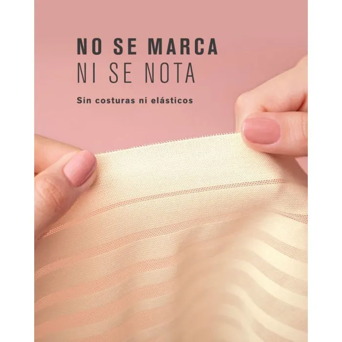 Faja brasileña de control suave con encaje en bandas Leonisa 012890