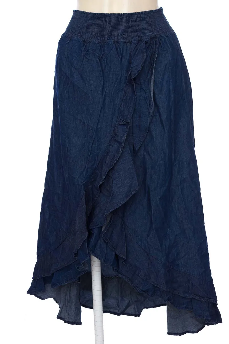 FALDA COLOR AZUL  CLASSIC JEANS