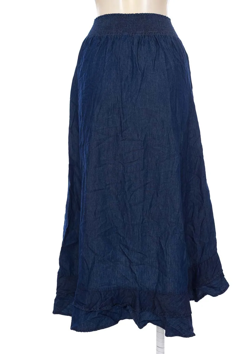 FALDA COLOR AZUL  CLASSIC JEANS