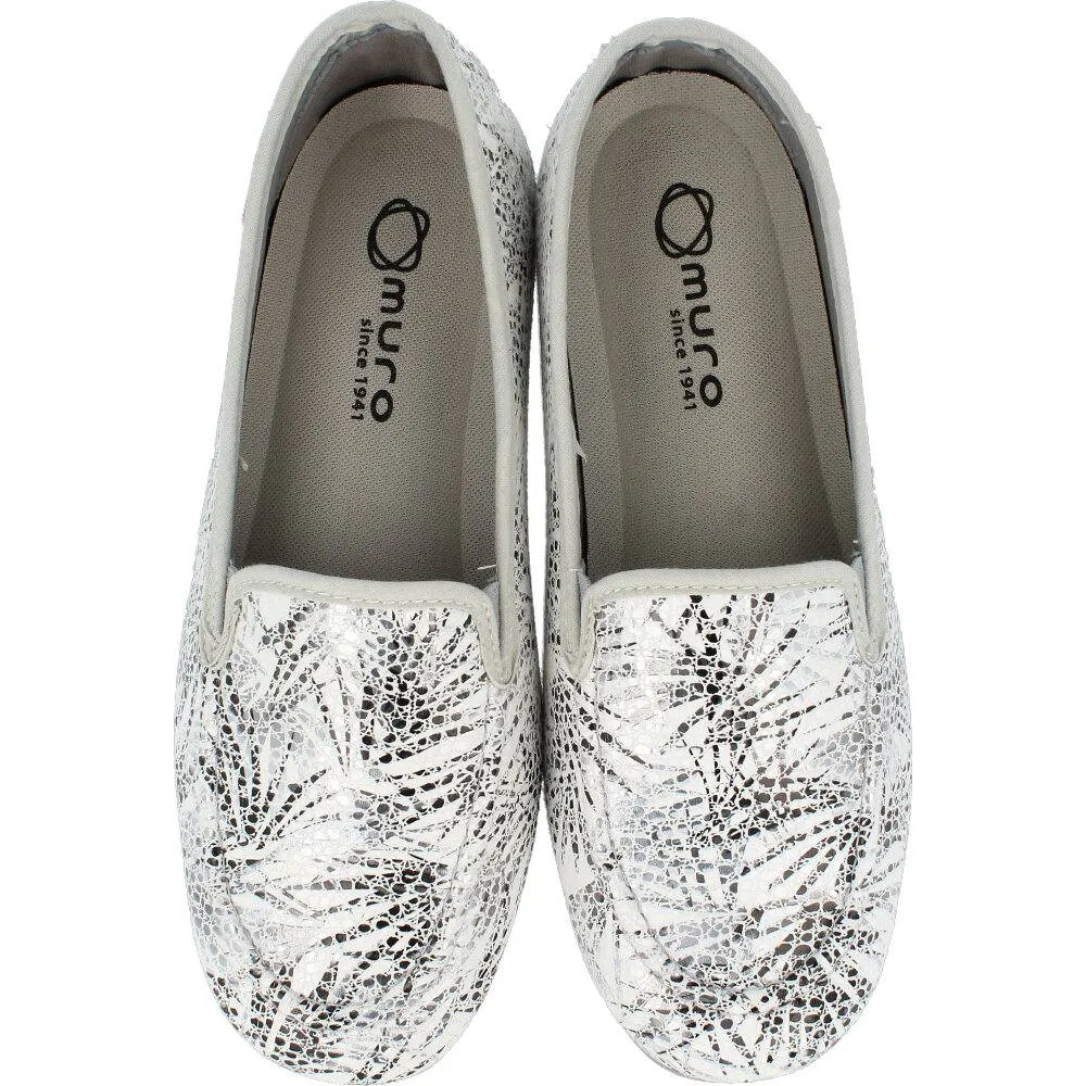 GARRIDO MURO  MOCASíN ESTAMPADO BLANCO