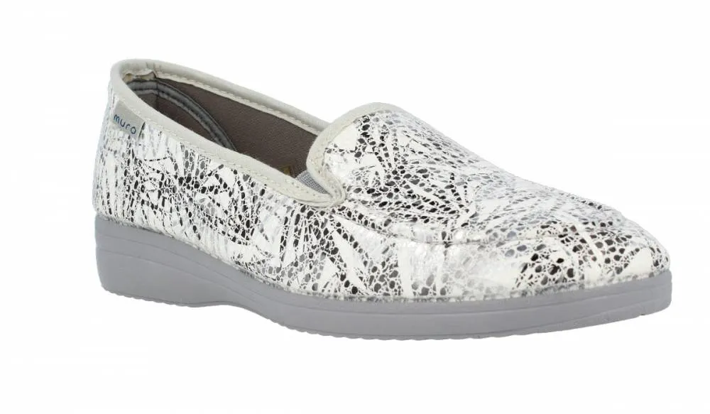 GARRIDO MURO  MOCASíN ESTAMPADO BLANCO