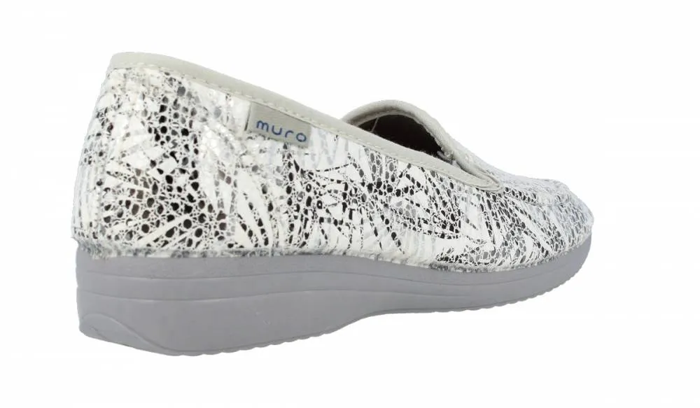 GARRIDO MURO  MOCASíN ESTAMPADO BLANCO