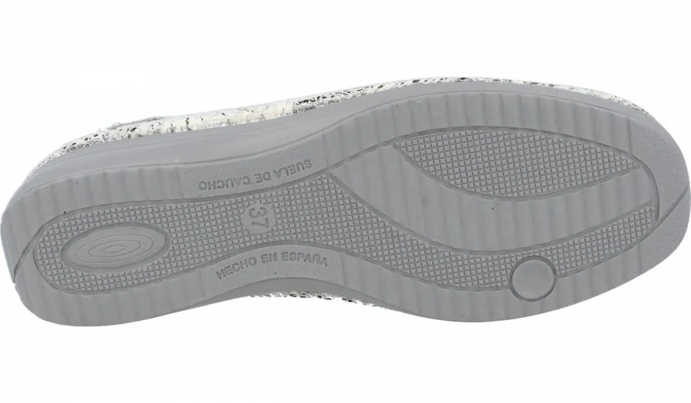 GARRIDO MURO  MOCASíN ESTAMPADO BLANCO