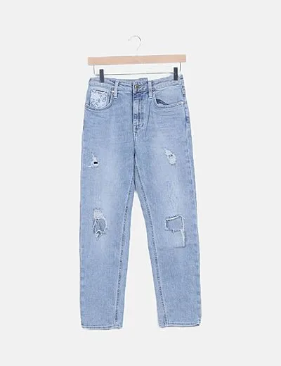 GAS Jeans denim boyfriend ripped