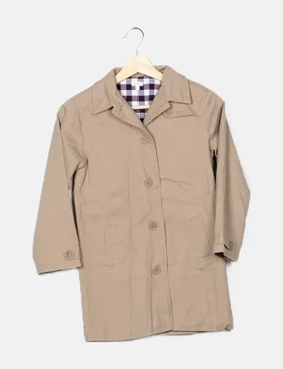 Gocco Abrigo denim beige botonadura