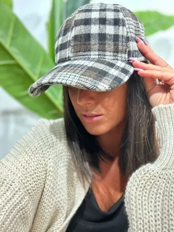 Gorra Paño Tartán GILBY Gris