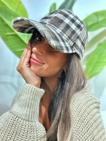 Gorra Paño Tartán GILBY Gris