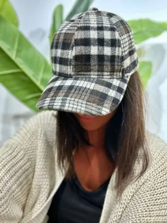 Gorra Paño Tartán GILBY Gris