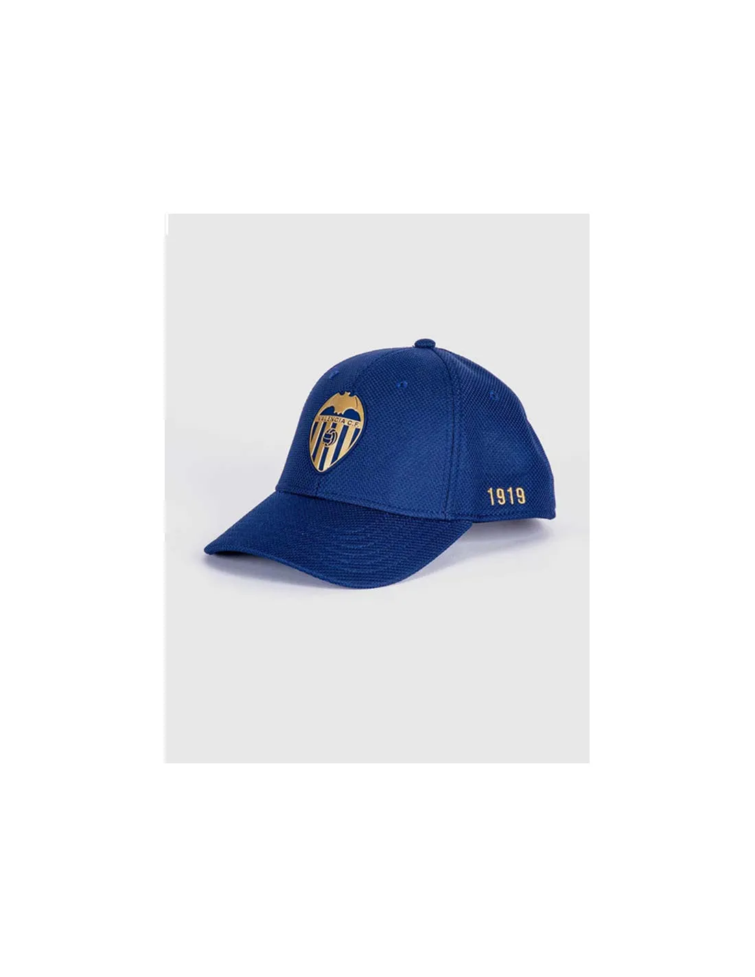 Gorra Valencia CF infantil azul marino con escudo dorado