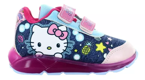 Hello Kitty Tenis Con Luz Contactel Rosa Para Niña 80237