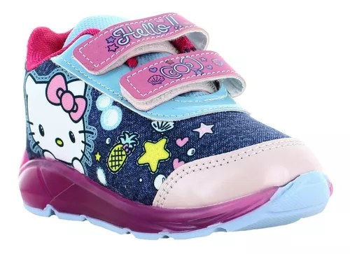Hello Kitty Tenis Con Luz Contactel Rosa Para Niña 80237