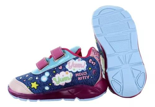 Hello Kitty Tenis Con Luz Contactel Rosa Para Niña 80237