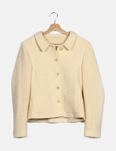 Javier Herrero Abrigo beige borrego