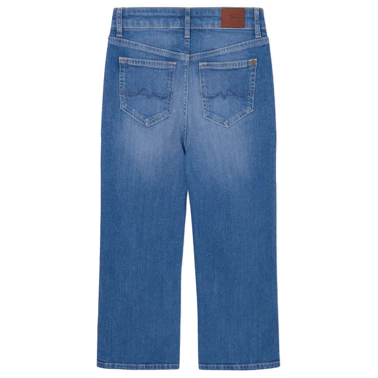 JEANS FIT ANCHO Y TIRO ALTO NIÑA PEPE JEANS