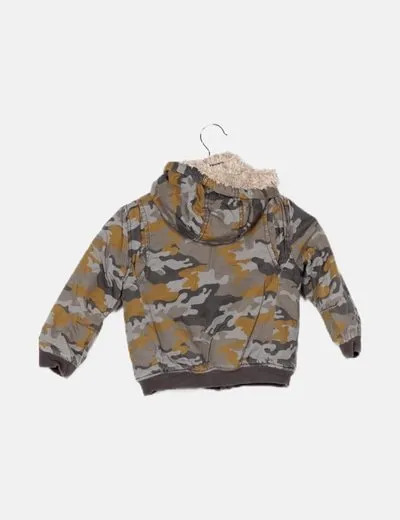 KID KANAI Abrigo camuflaje gris