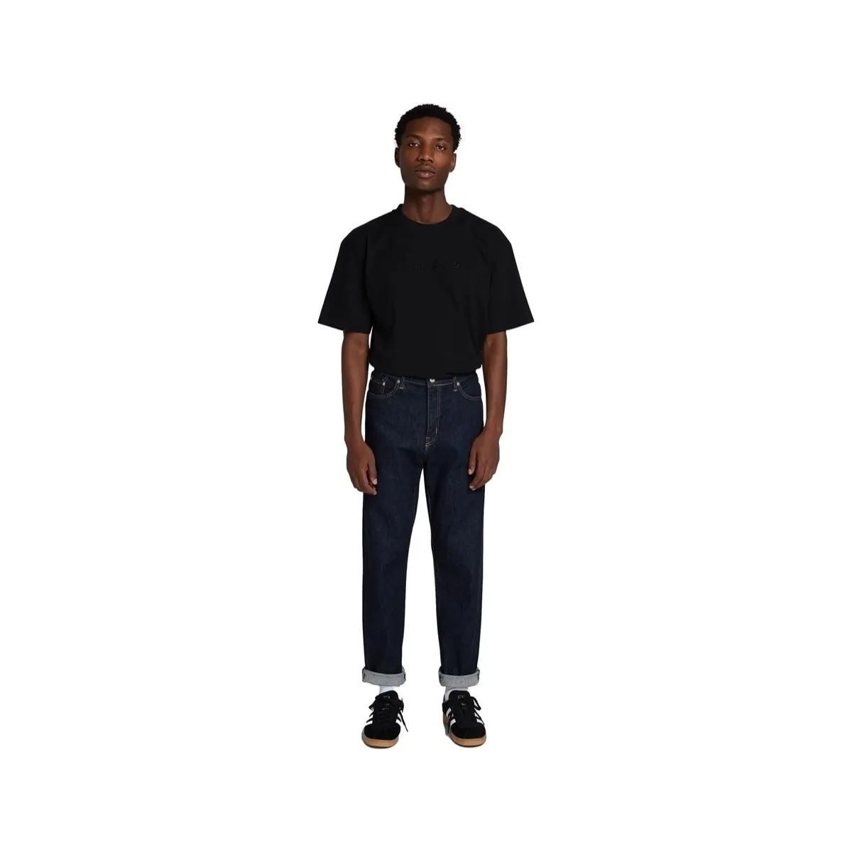 LOOSE TAPERED JEANS  BLUE RINSED