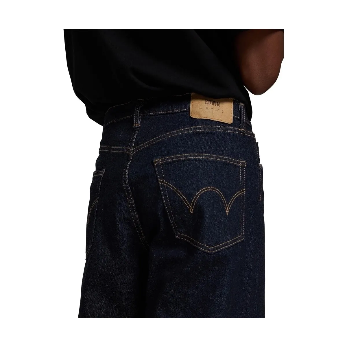 LOOSE TAPERED JEANS  BLUE RINSED