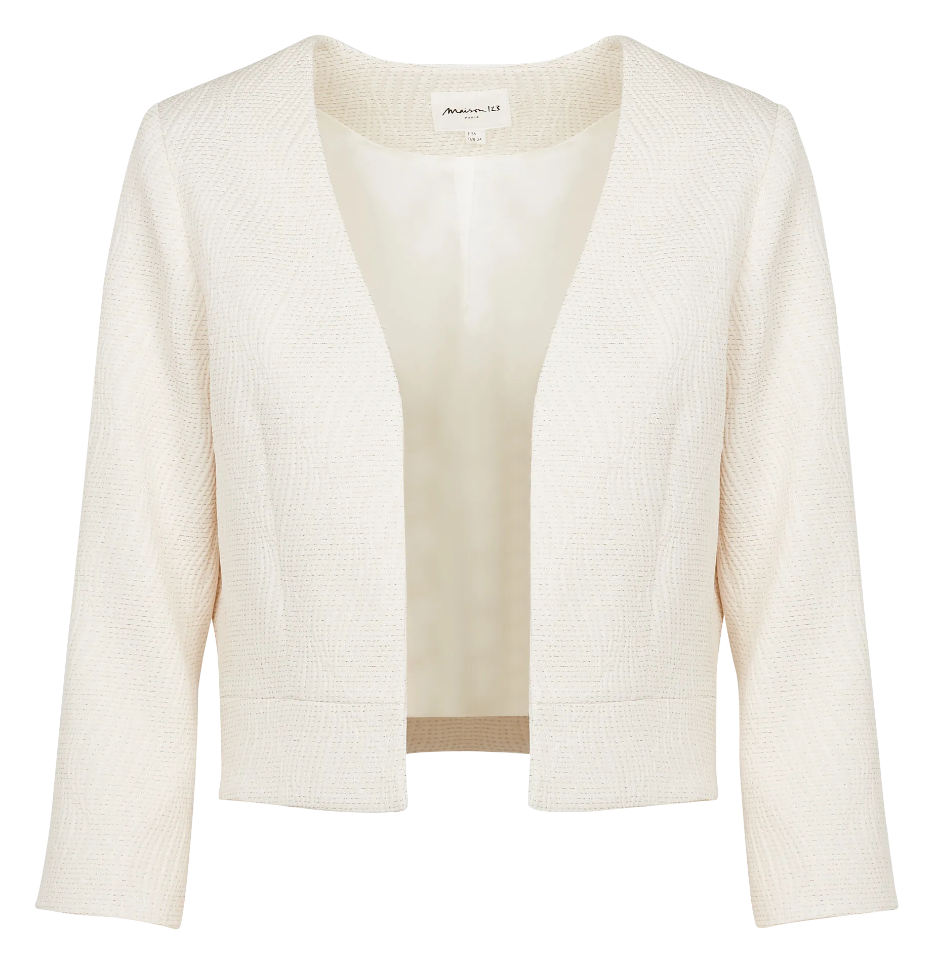 MAISON 123 NEIL  CHAQUETA SASTRE EN BLANCO