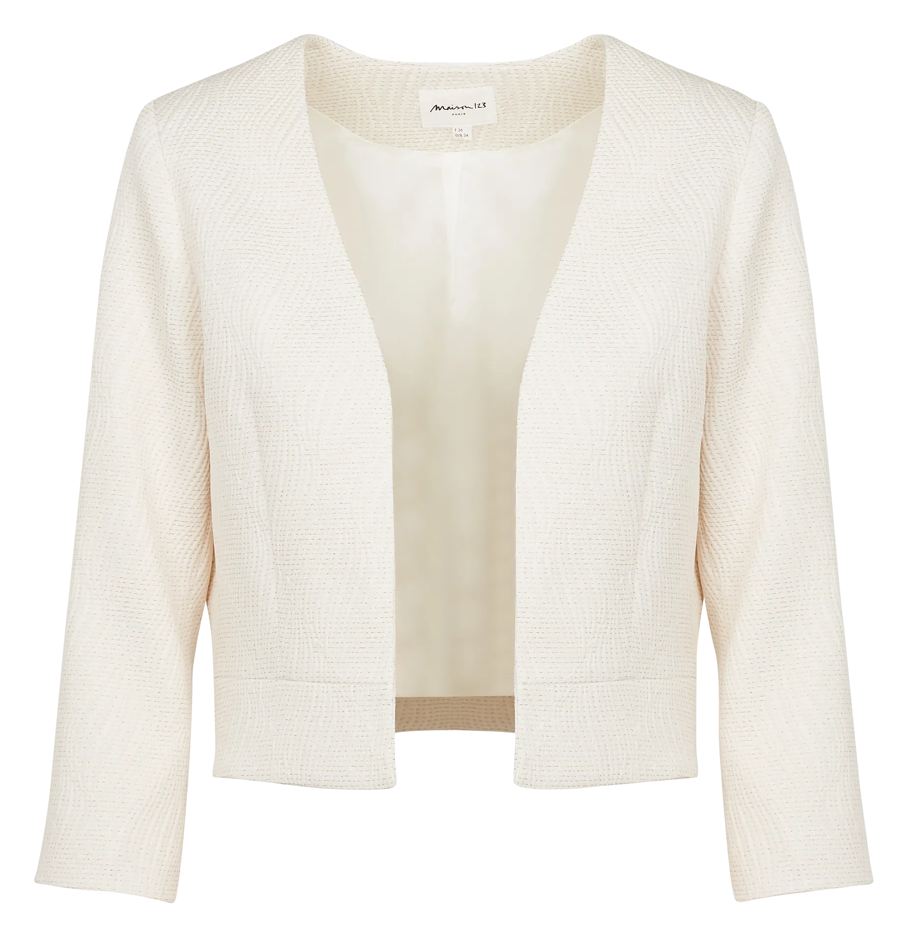 MAISON 123 NEIL  CHAQUETA SASTRE EN BLANCO