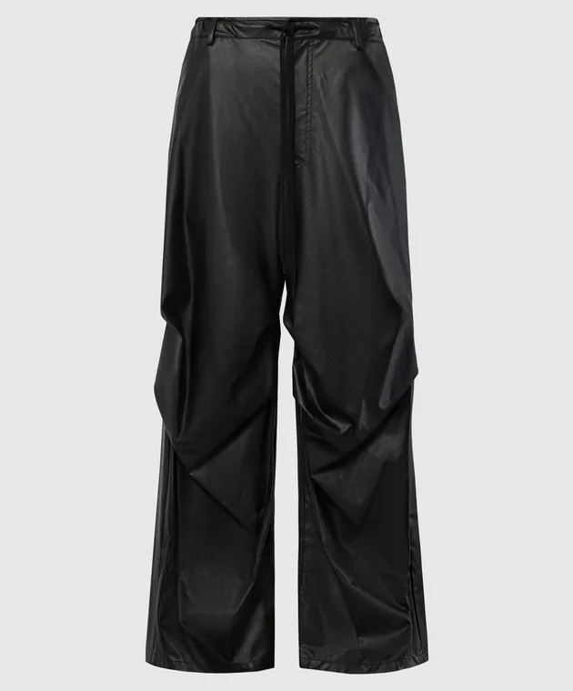 Maison Margiela MM6 Black pants with drape