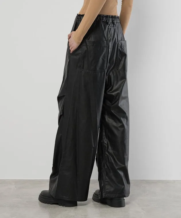 Maison Margiela MM6 Black pants with drape