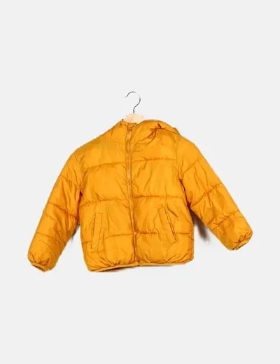 Mango Chaqueta amarilla acolchada